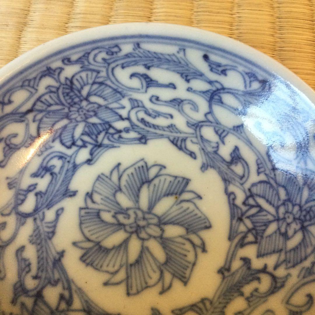 中国清朝の染付の小皿