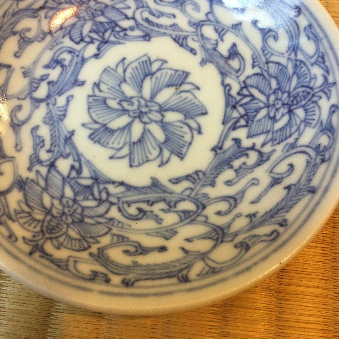 中国清朝の染付の小皿