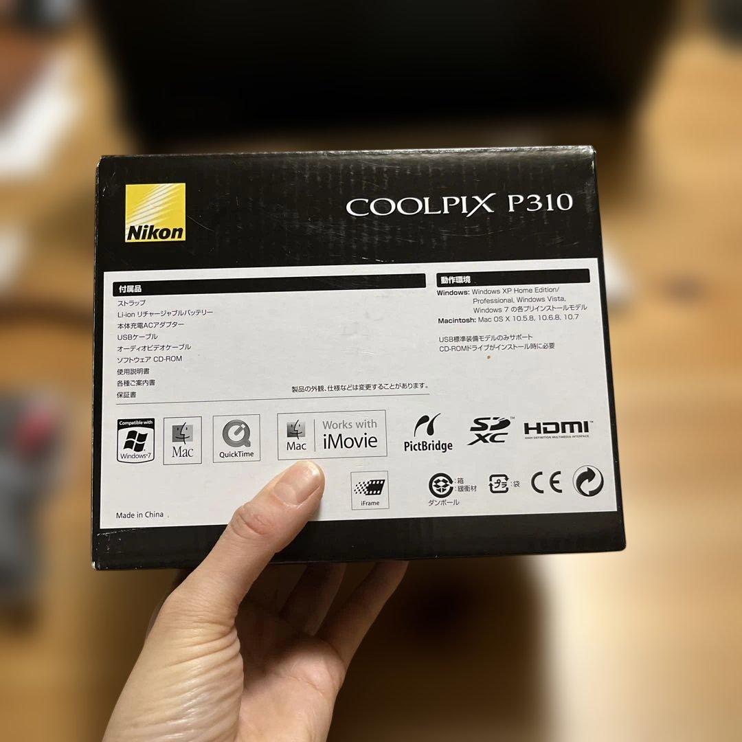Nikon COOLPIX P310 ホワイト　ショルダーカメラバック付き
