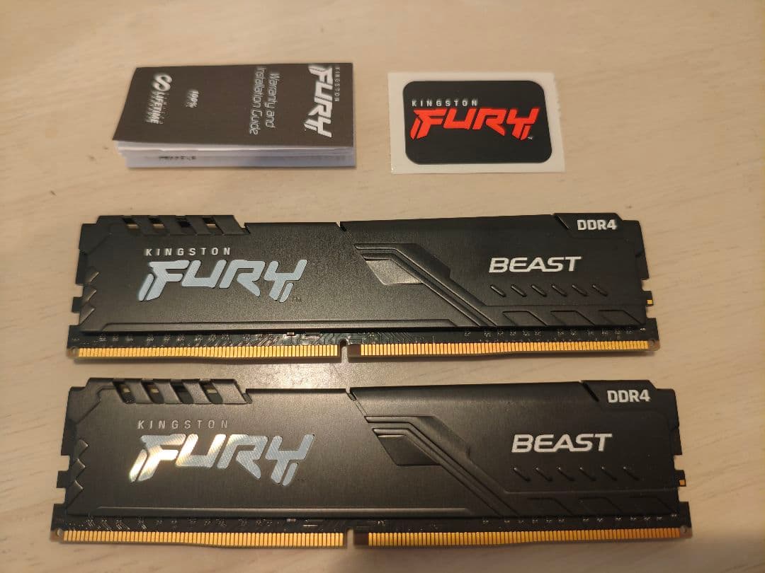 KingstonFURY 32G 16GB×2 16Gbi 3200MHz