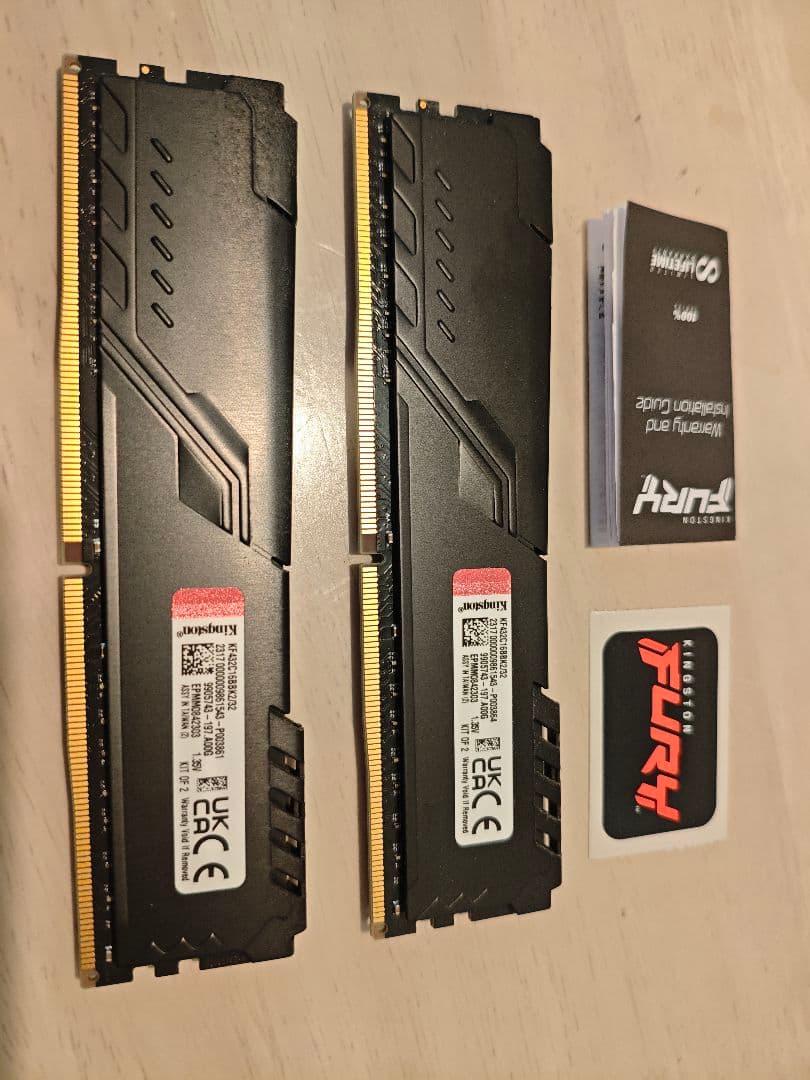 KingstonFURY 32G 16GB×2 16Gbi 3200MHz