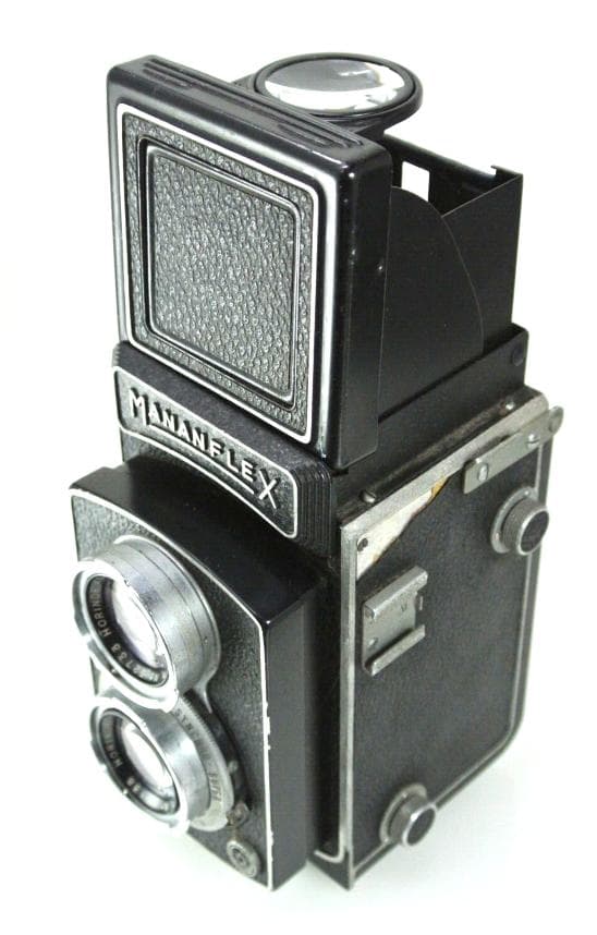 レア・ヴィンテージMANANFLEX 二眼レフカメラ1950年代F-1:3.5