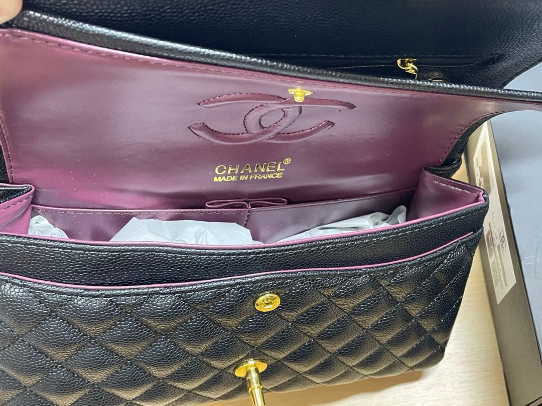 ブラック キルティング ショルダーバッグ ノベルティ