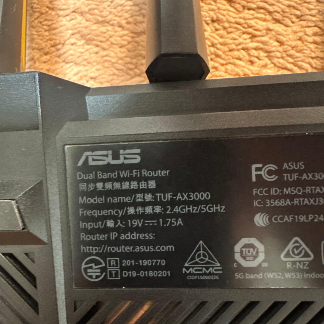 ASUS TUF-AX3000 無線LANルーター