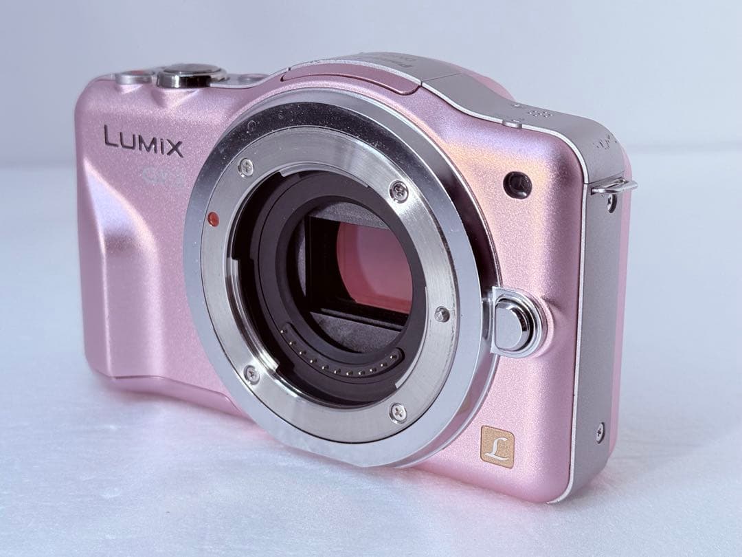 LUMIX DMC-GF3 ピンク 動作確認済 H-PS14042 定番レンズ付