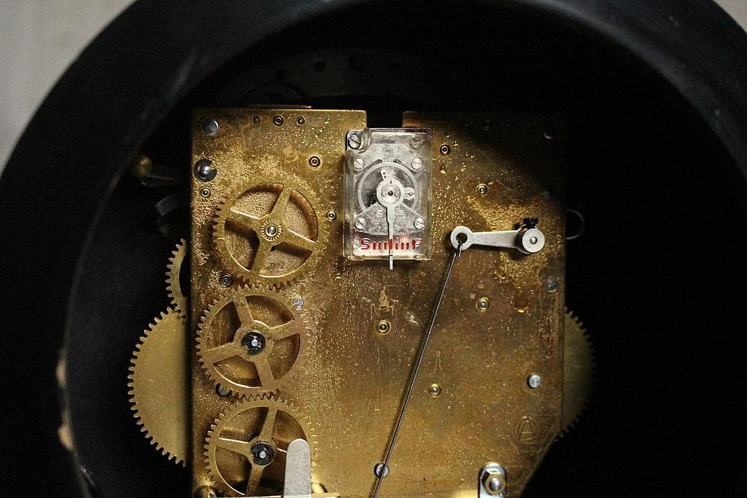 愛知時計製　 置き時計 7JEWELS 14DAY ウエストミンスター チャイム