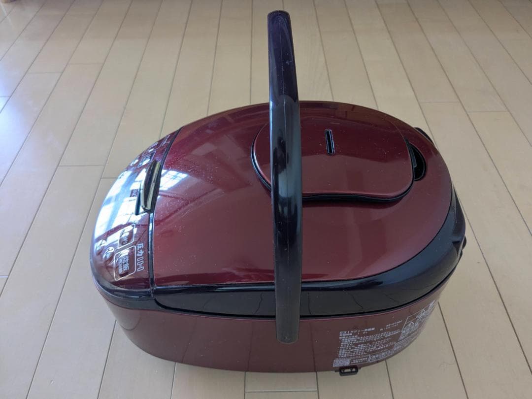 HITACHI RZ-H10BJ 赤 炊飯器 説明書付