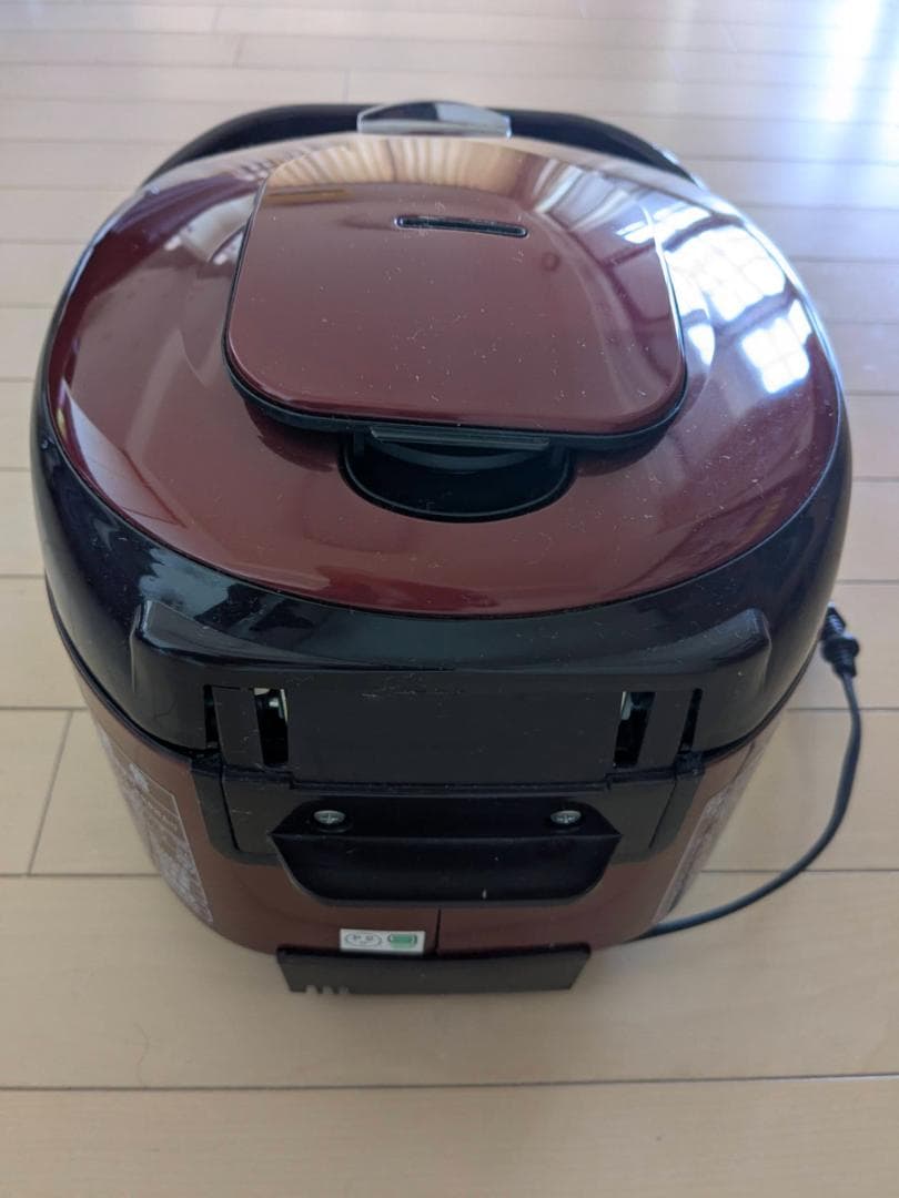 HITACHI RZ-H10BJ 赤 炊飯器 説明書付