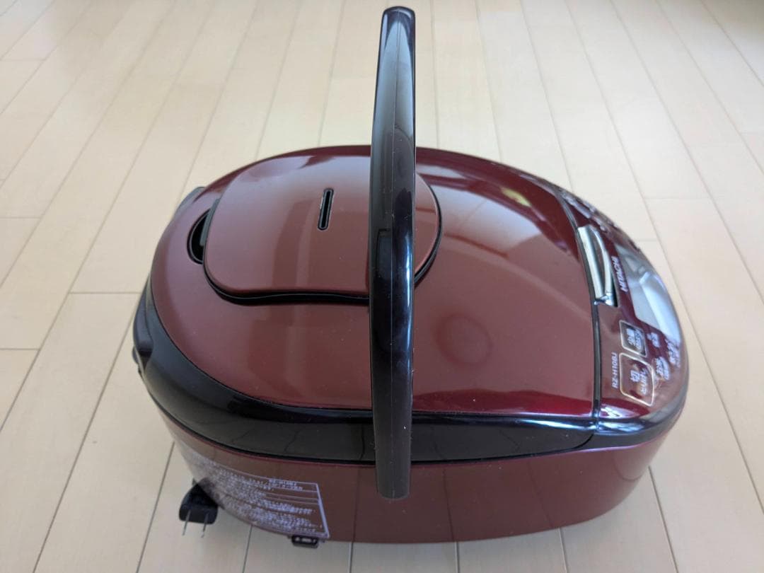 HITACHI RZ-H10BJ 赤 炊飯器 説明書付