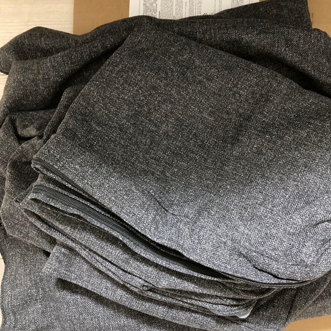 PÄRUP ペルプ 2人掛けコンパクトソファ用カバー　グンナレド ダークグレー