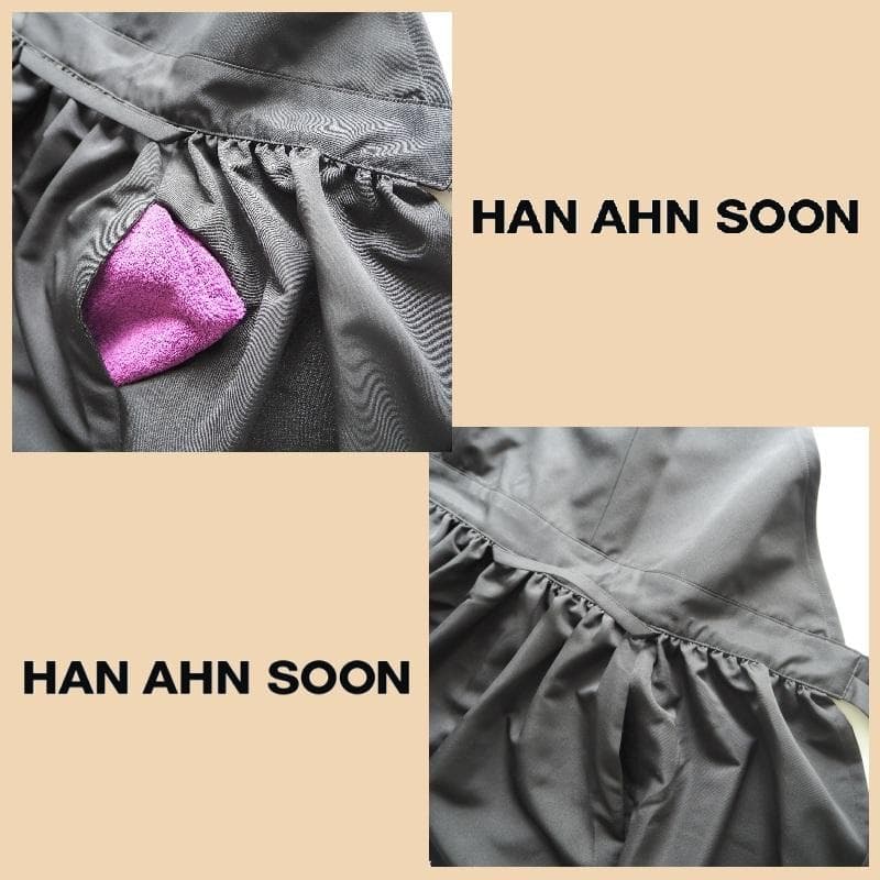 【新品・未使用】ハン アン スン HAN AHN SOON ドレスエプロン 黒