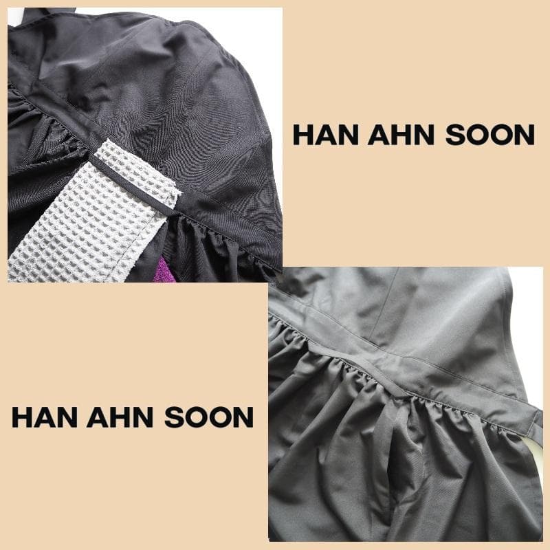 【新品・未使用】ハン アン スン HAN AHN SOON ドレスエプロン 黒