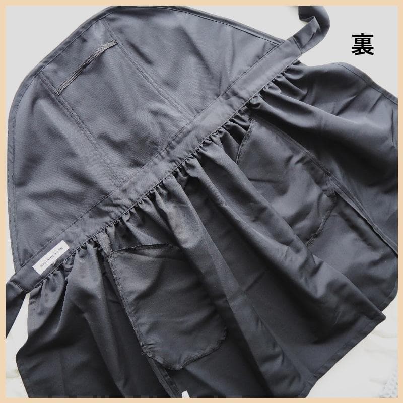 【新品・未使用】ハン アン スン HAN AHN SOON ドレスエプロン 黒