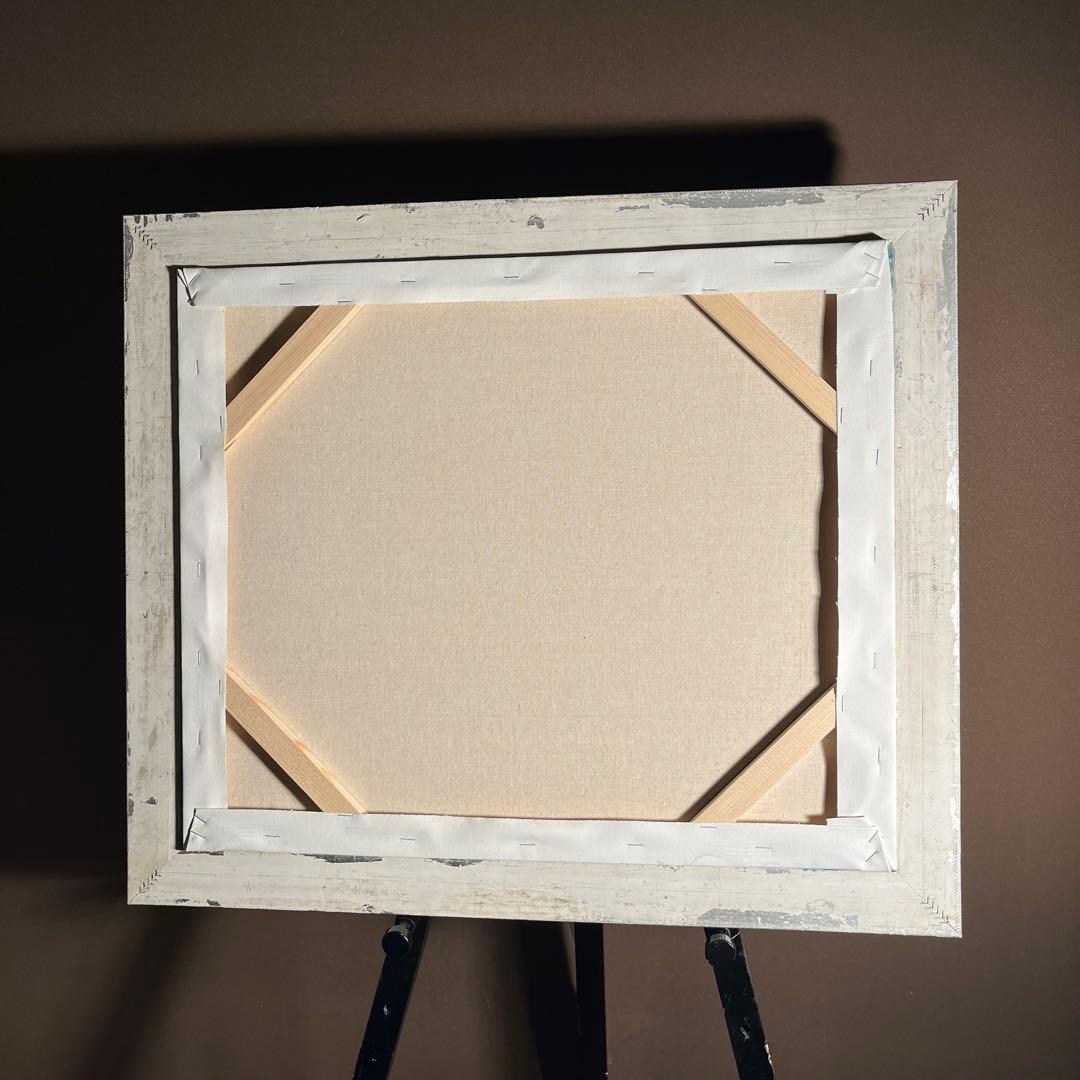 ★秀作★ 手書き油絵 モネ 睡蓮 肉筆絵画 額付き インテリア 油彩画