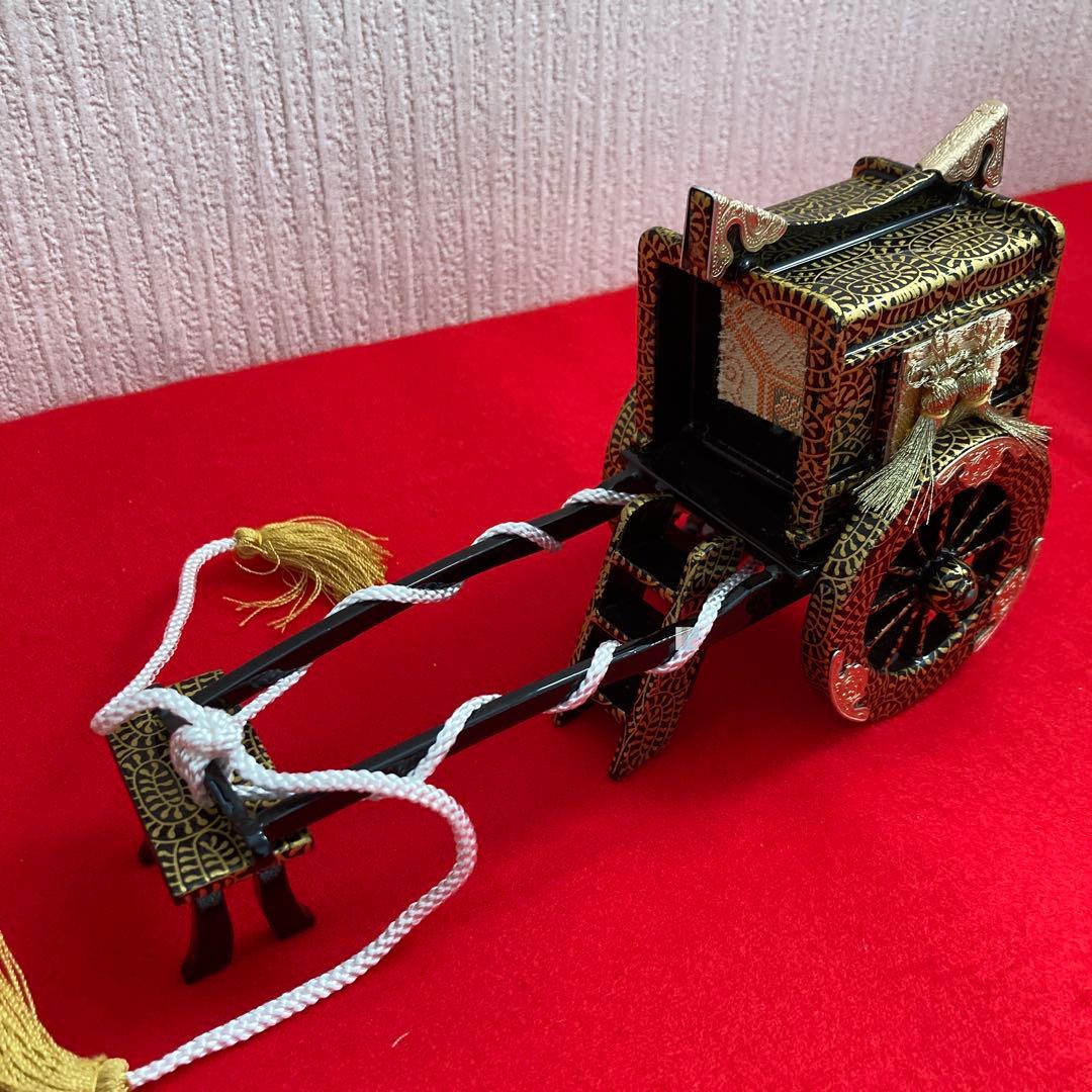 久月　木製　重箱　三宝　高杯　菱餅　　牛車　お駕籠　セット　③