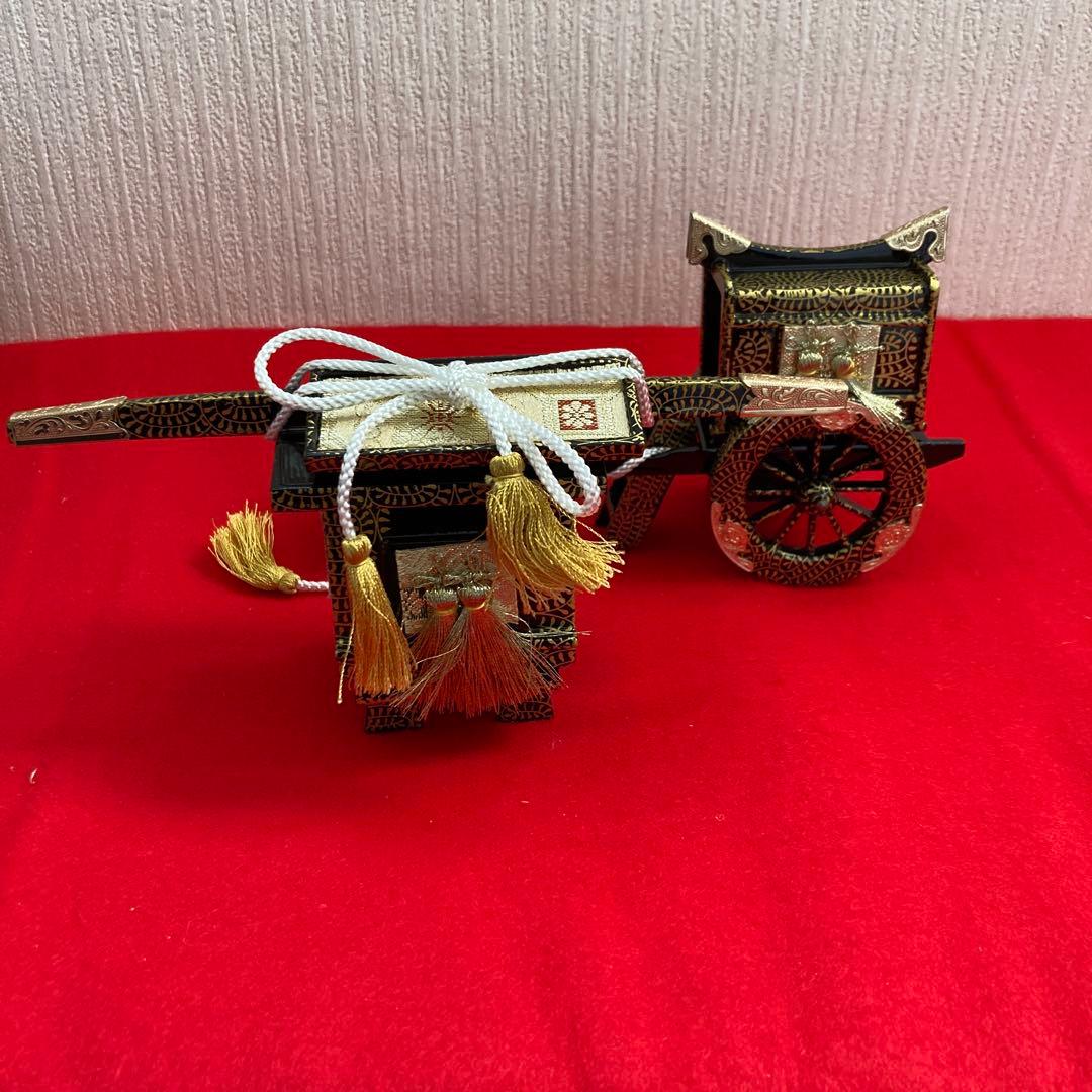 久月　木製　重箱　三宝　高杯　菱餅　　牛車　お駕籠　セット　③