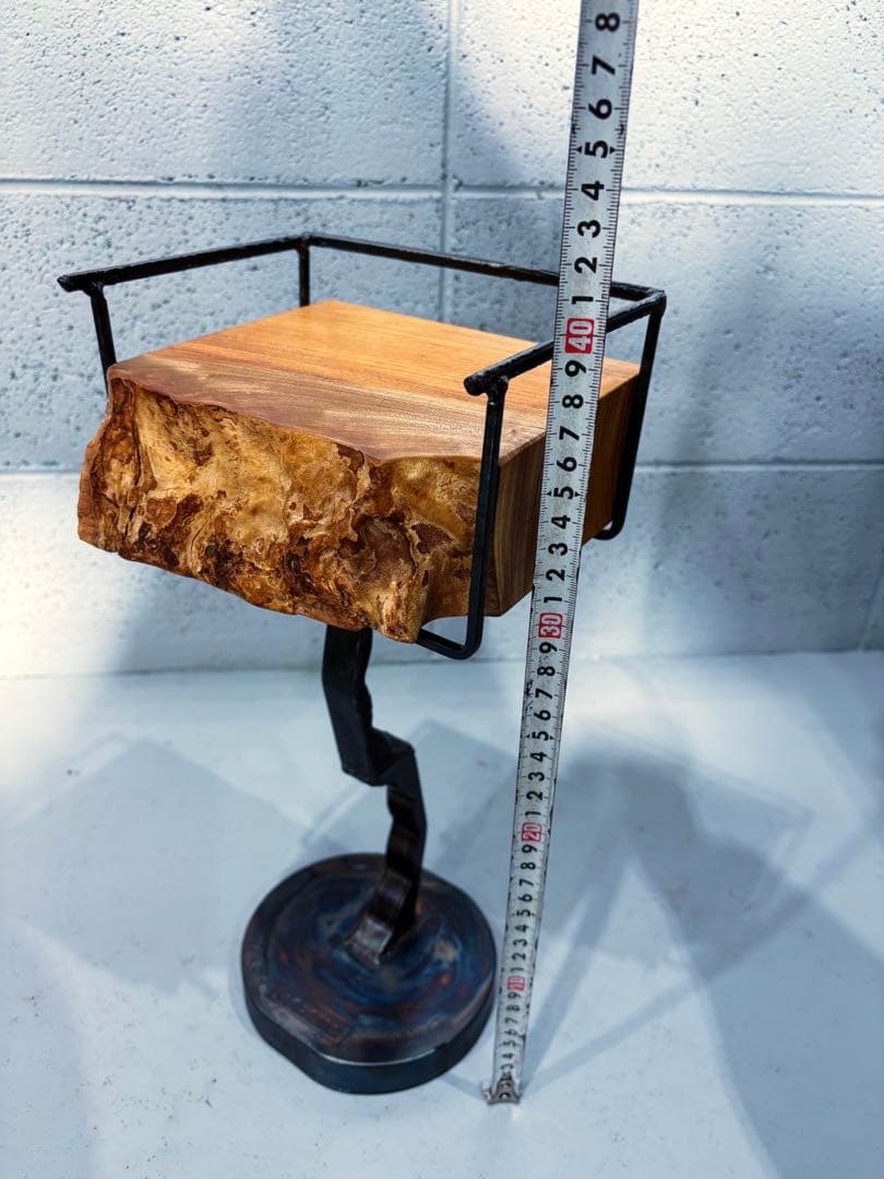 欅材　フラワースタンド　サイドテーブル　ナイトテーブル　コーヒーテーブル　盆栽台
