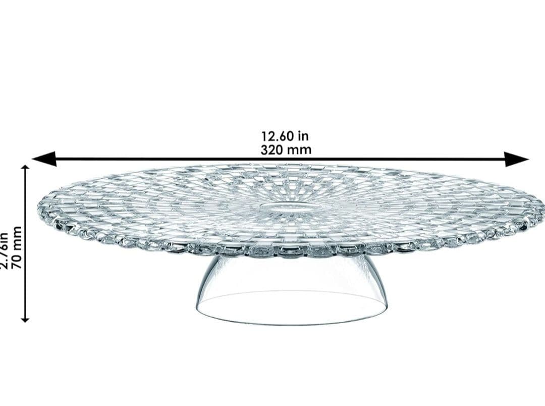 未使用ナハトマン ケーキスタンド◆チップ&ディップ 32cm◆Nachtmann