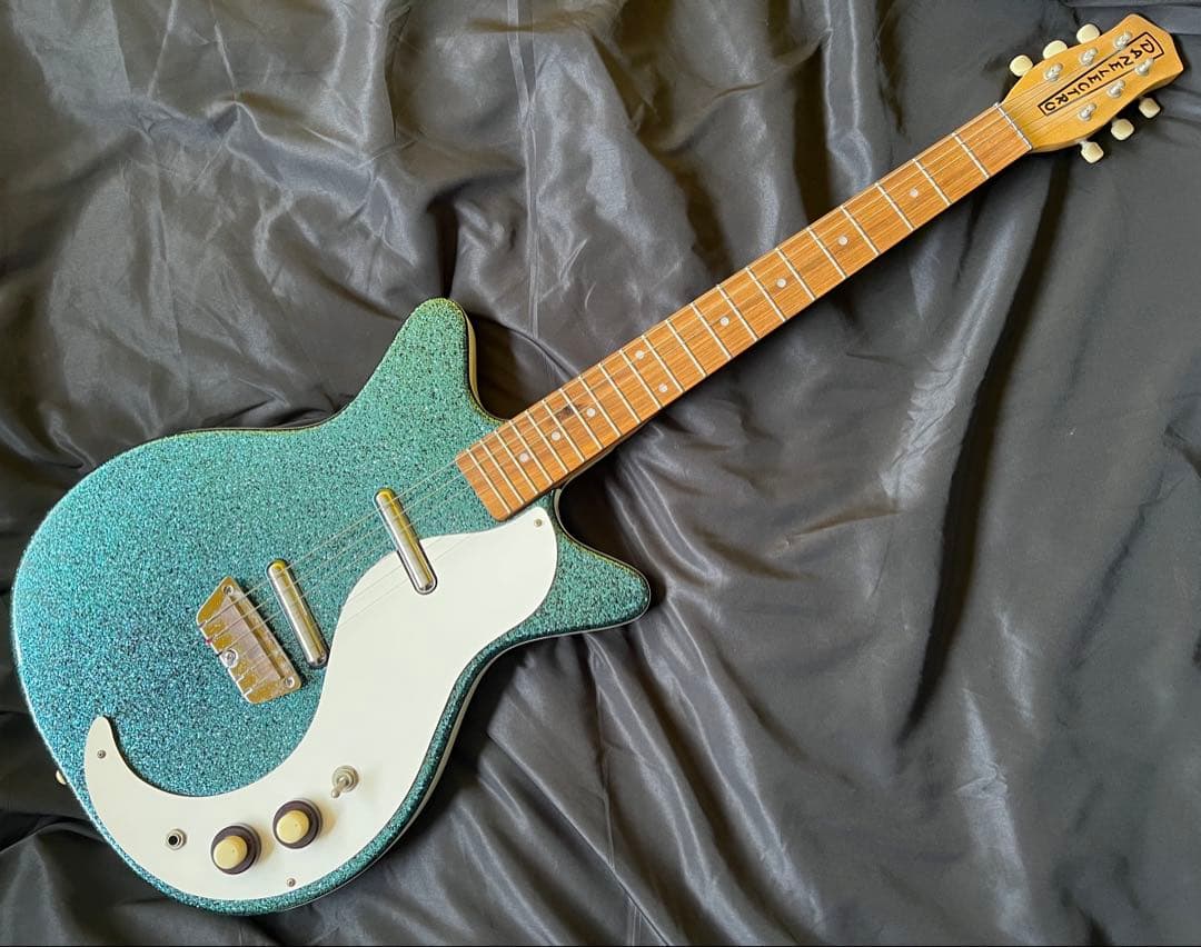激レアDanelectro DC59 Bluesparkle ケース付