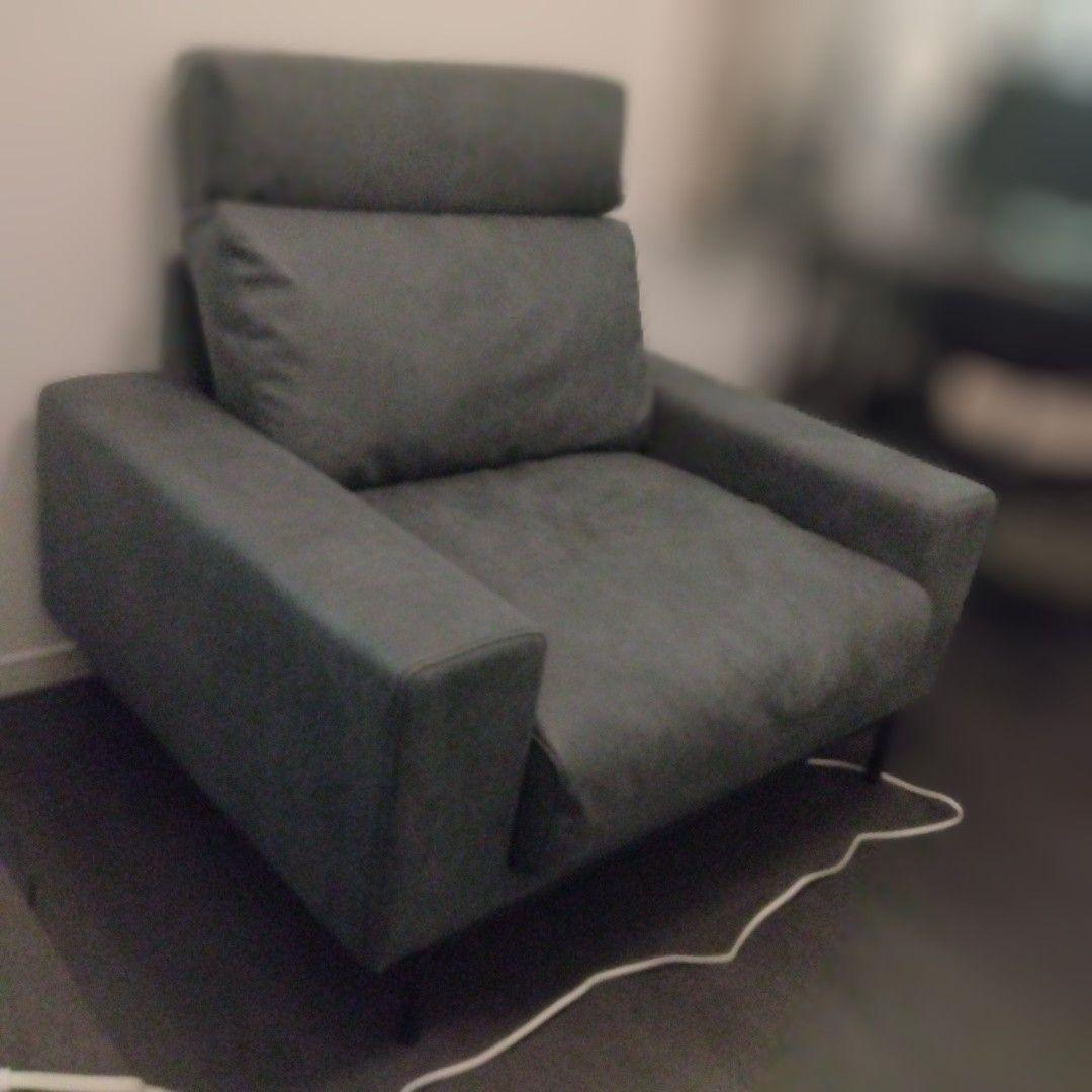 【受注生産・新品】プルートソファ　関家具　レザー　黒　一人掛け　クラッシュゲート
