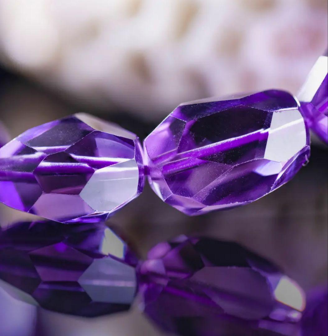 ウルグアイ產◆透明◆カットアメジスト 16.3mm K00629