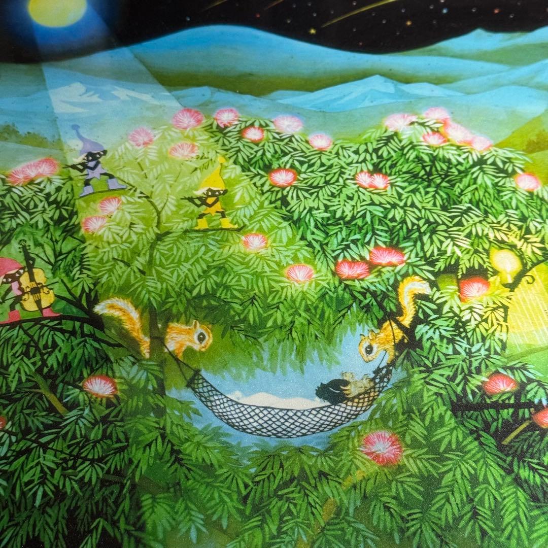 真作 藤城清治 ねむの木の子守歌　直筆サイン入り 502/950