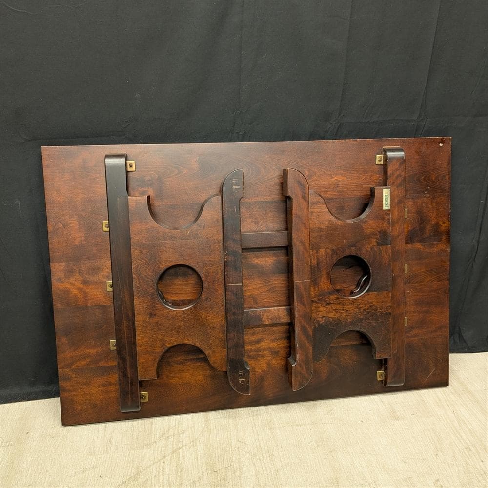 北海道民芸家具　樺 カバ材　無垢　折り畳み　座卓　ローテーブル　座敷テーブル