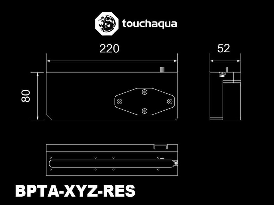 Bitspower Touchaqua XYZ Reservoir　リザポン