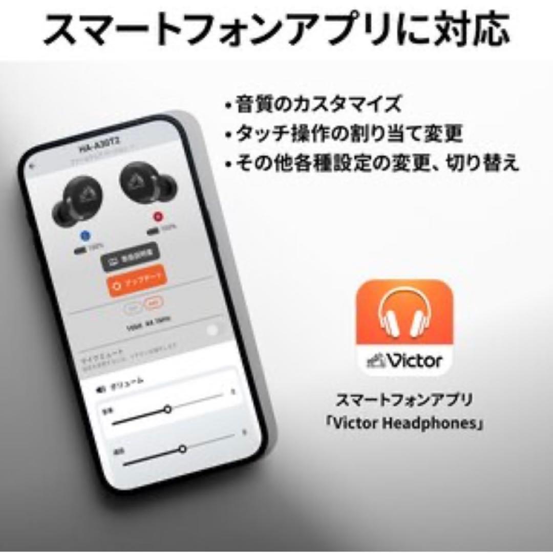 Victor HA-A30T2 ワイヤレスイヤホン 黒 ブラック 【新品未使用】