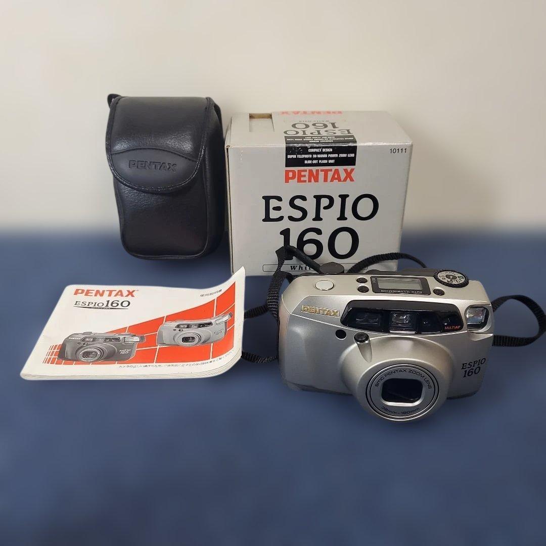 h457☆PENTAX☆ESPIO160☆取り扱い説明書☆箱☆カバー付き