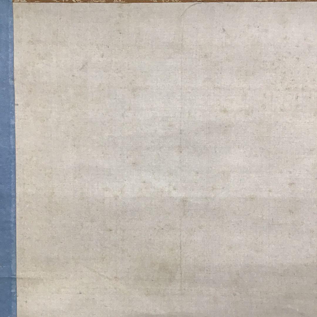 K茶道具　掛軸　「孔雀と牡丹」　落款上の署名「月老」￼配送用桐箱　S189KJ