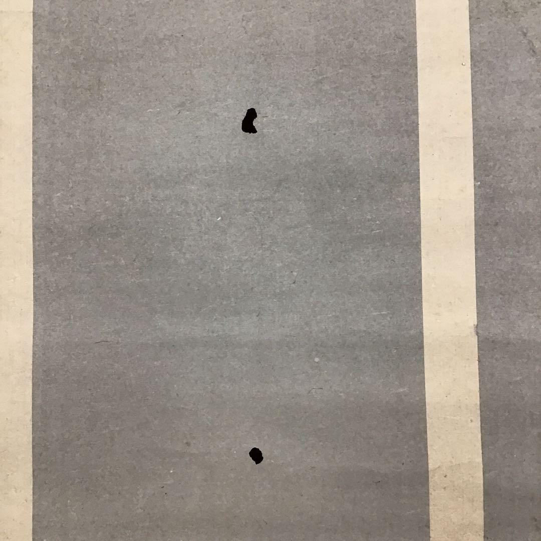 K茶道具　掛軸　「孔雀と牡丹」　落款上の署名「月老」￼配送用桐箱　S189KJ