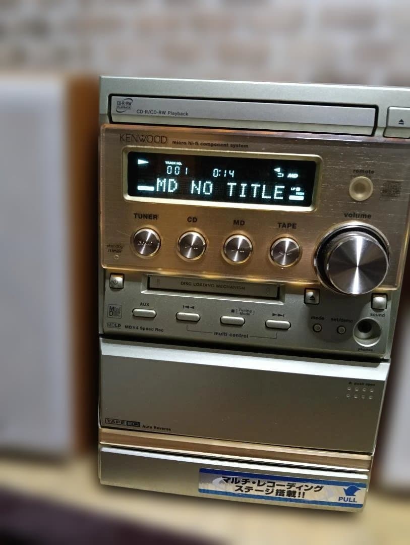 KENWOOD MDコンポ CD・MD・カセットデッキ SK-3MD
