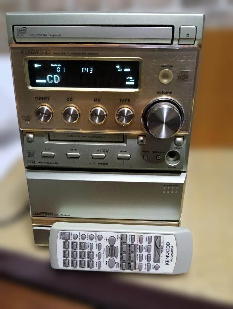 KENWOOD MDコンポ CD・MD・カセットデッキ SK-3MD