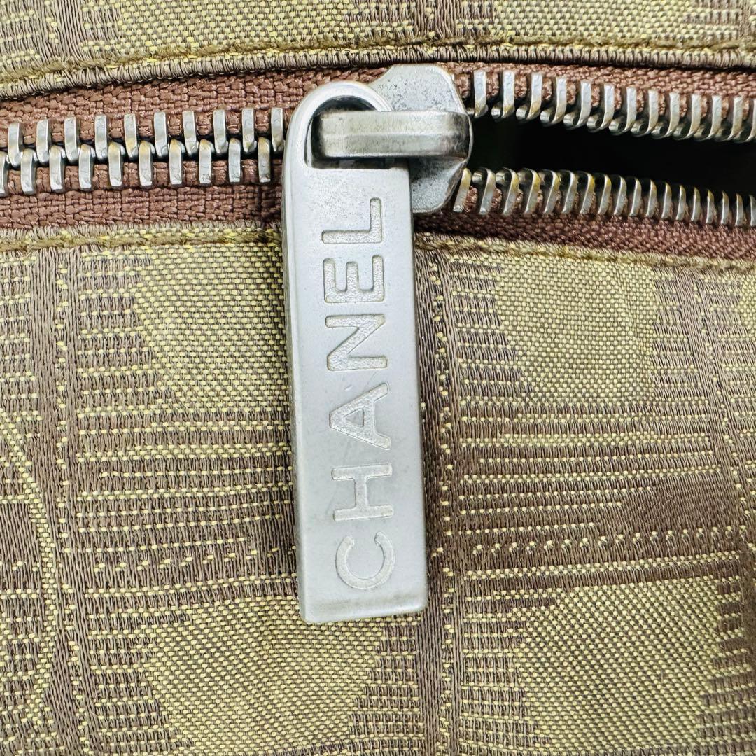 ✨CHANEL✨シャネル✨ラベルライン✨カーキ✨ヴィンテージ✨トートバッグ✨