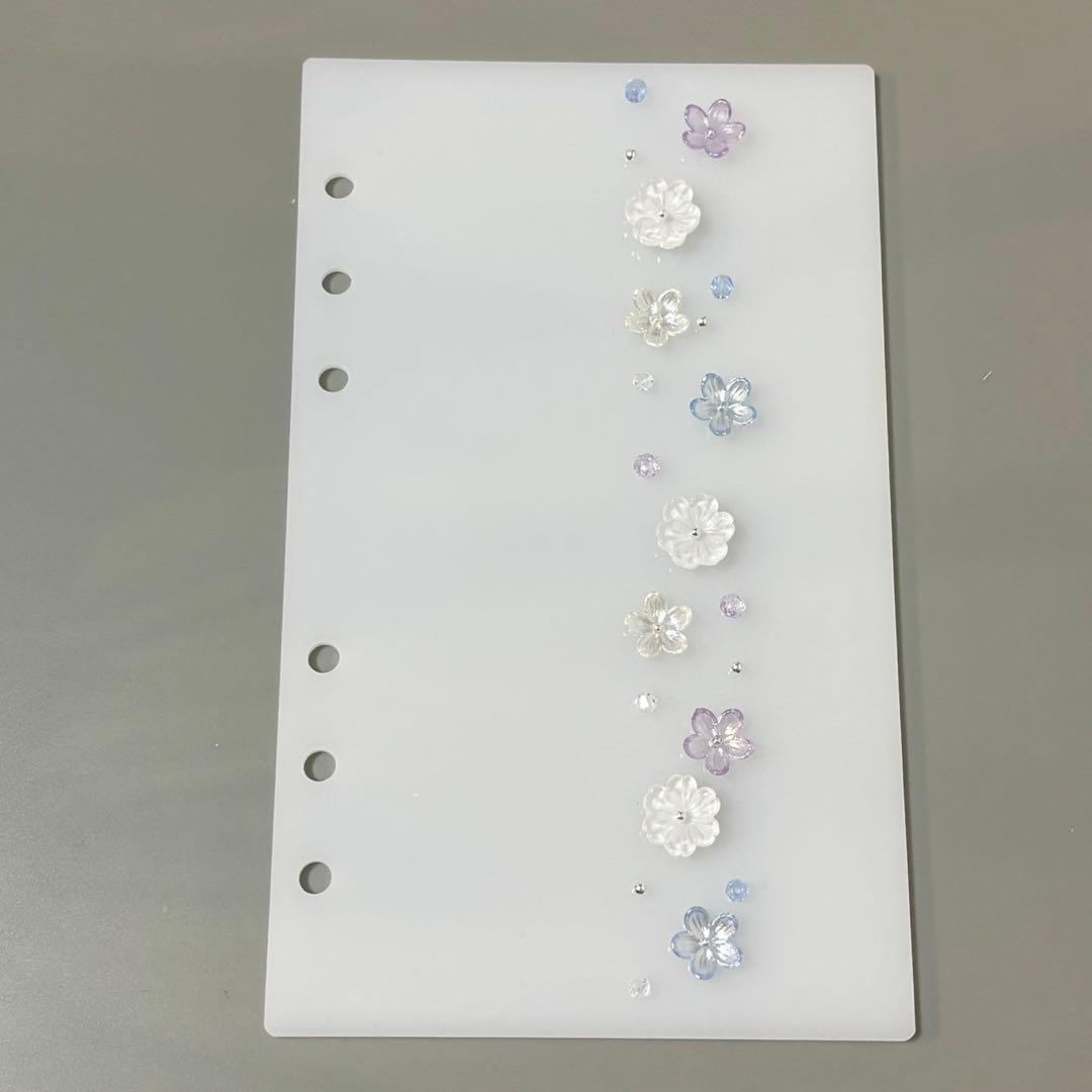 ✨塩鯖 ✨A6 アクリルレジンバインダー　リング付き×2