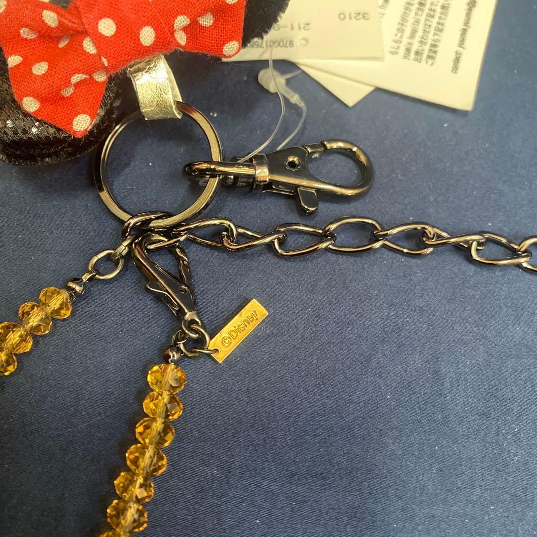 新品未使用タグ付き ミニーマウス バッグチャーム