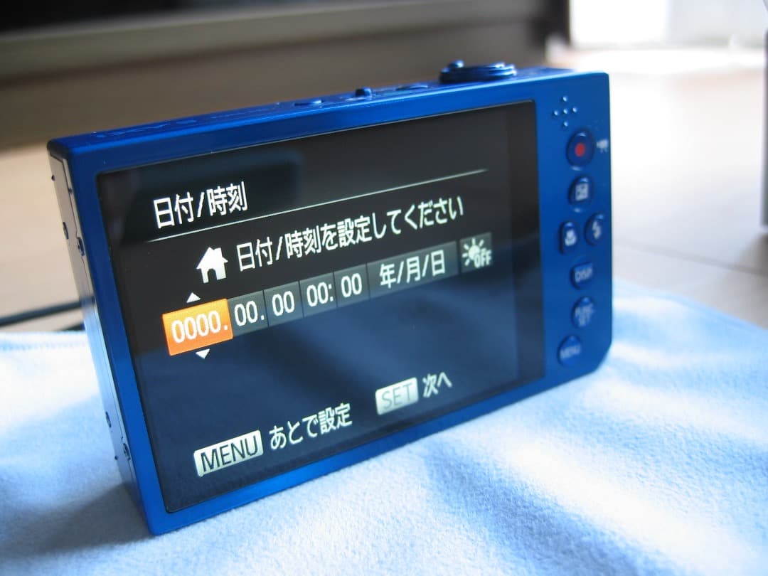 Canonデジタルカメラ　IXY３ブルー　新品同様