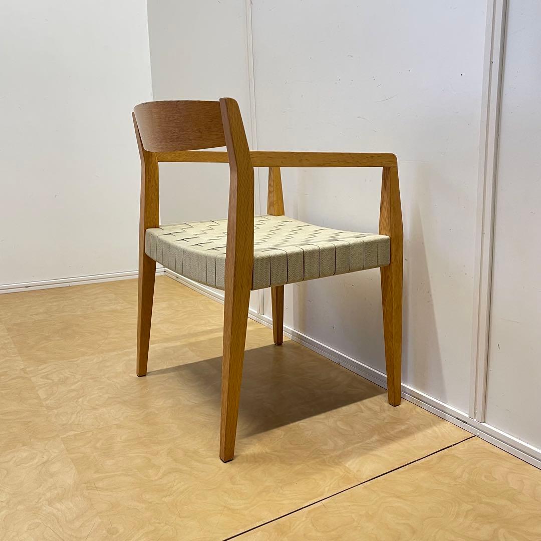 ビンテージ アームチェア チェア 椅子 イス 北欧スタイル オーク材 布テープ