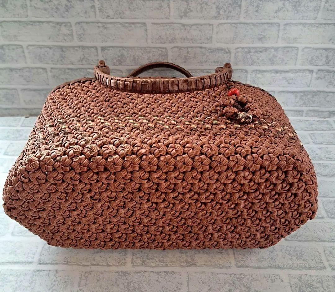 専用ページ クラフトバンド花結びクラフトテープかごバッグ