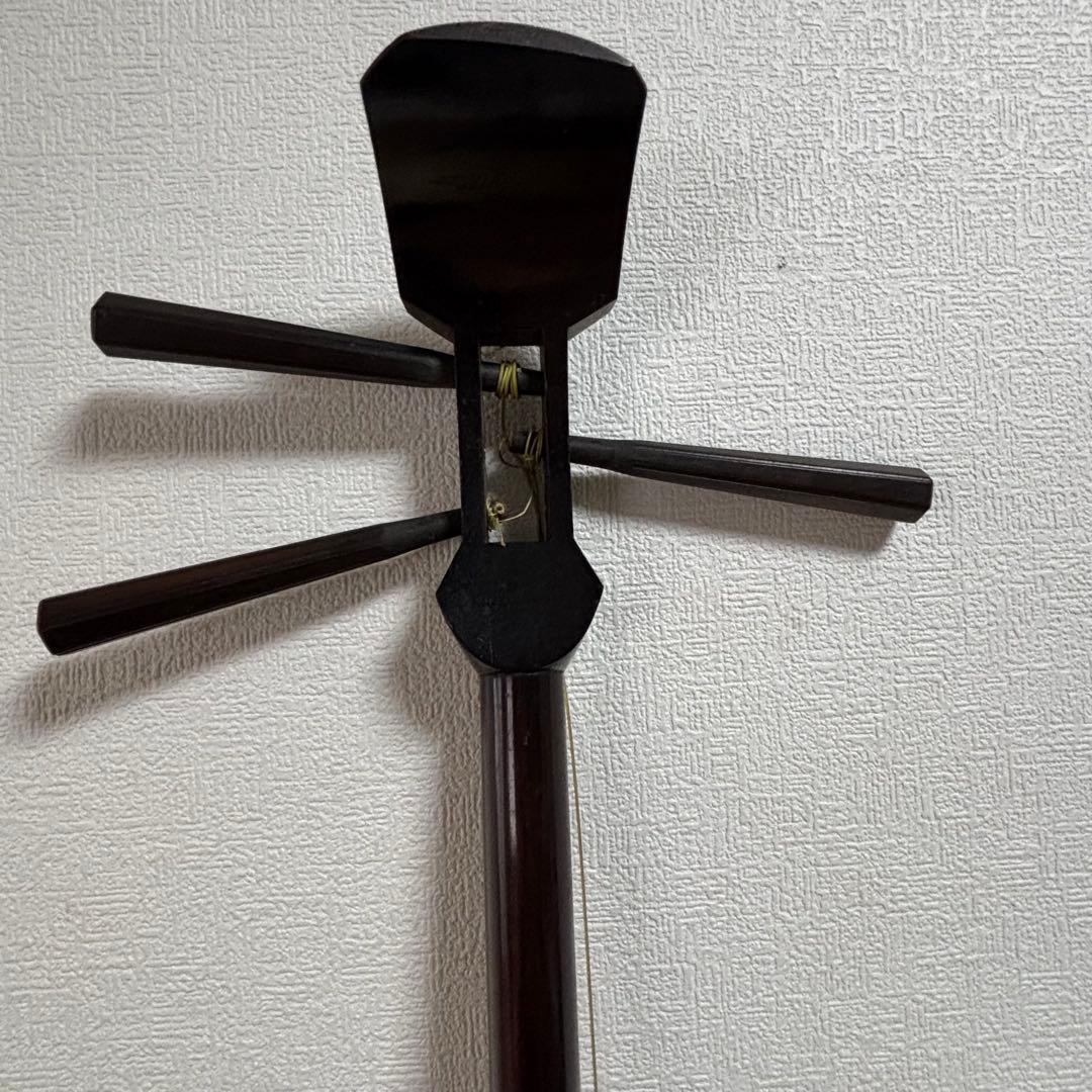 三味線本体　三味線 中棹 花梨 人工皮 和楽器 初心者向け