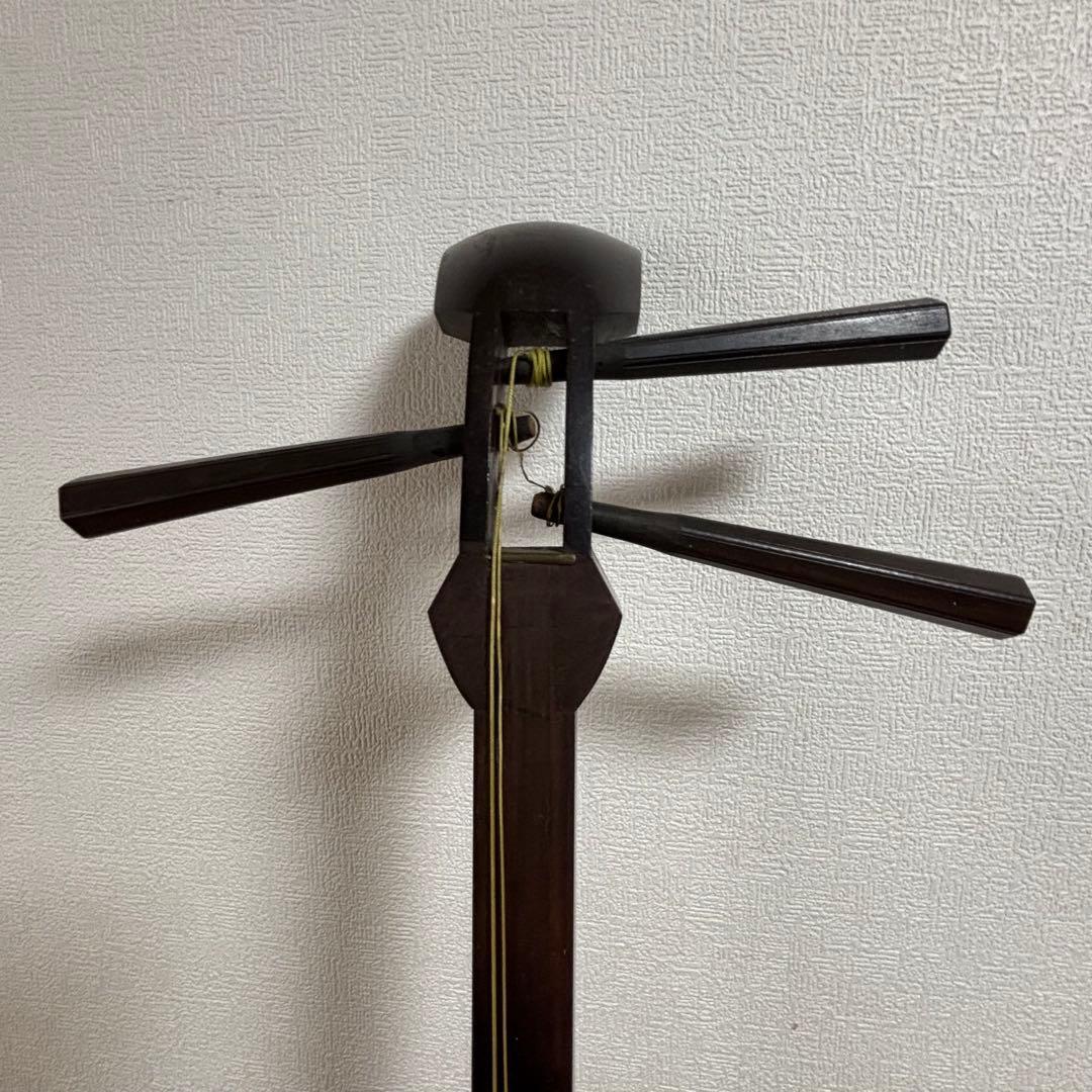 三味線本体　三味線 中棹 花梨 人工皮 和楽器 初心者向け