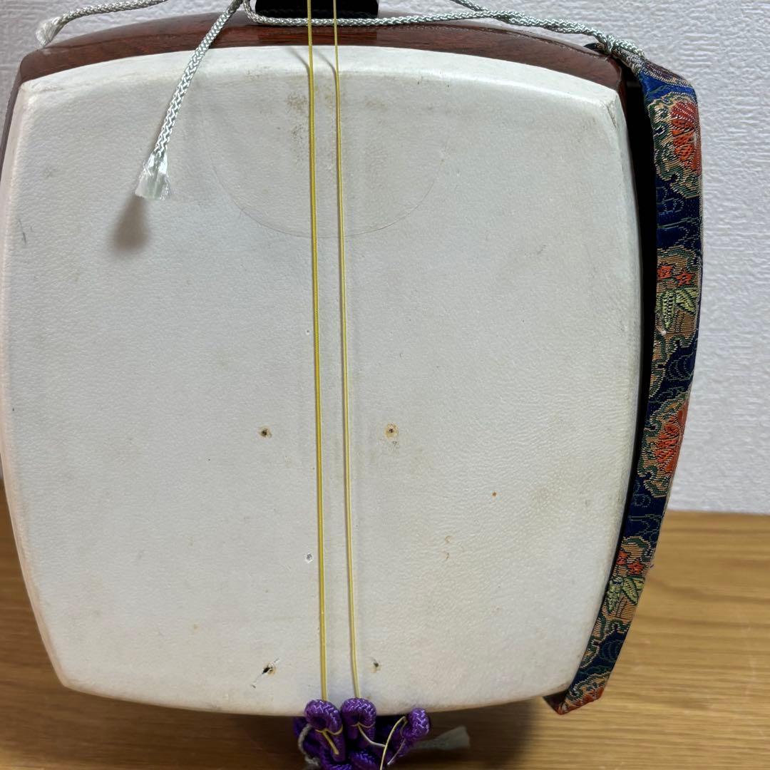 三味線本体　三味線 中棹 花梨 人工皮 和楽器 初心者向け