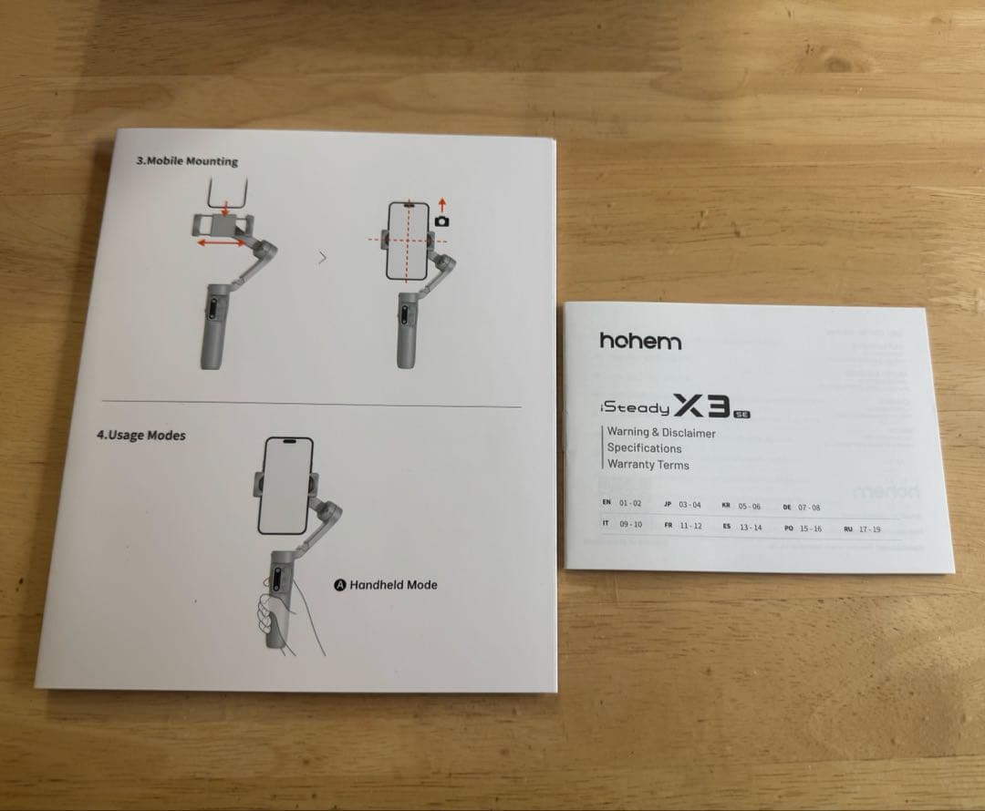 iSteady X3 SE ジンバル　自撮り棒