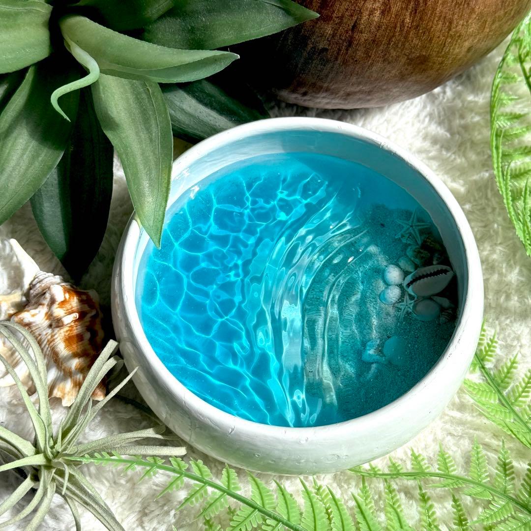 インテリア雑貨　海アート　海の置き物　ハワイアン　アクセサリートレイ　癒し