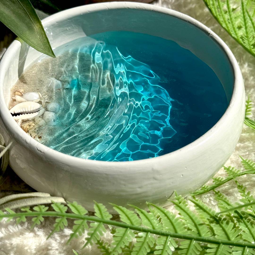 インテリア雑貨　海アート　海の置き物　ハワイアン　アクセサリートレイ　癒し