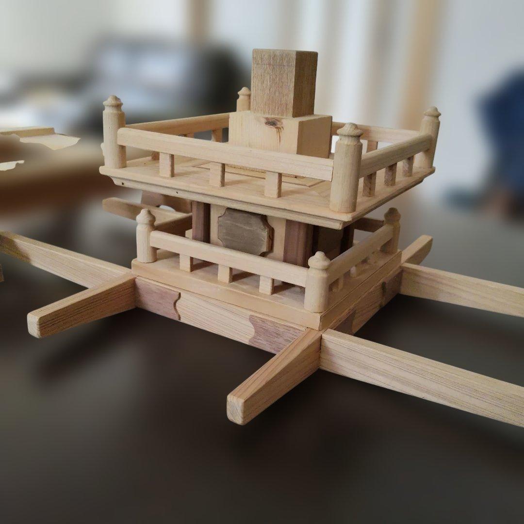 木工職人　ハンドメイド　お神輿　伝統建物　期間限定　4/1まで