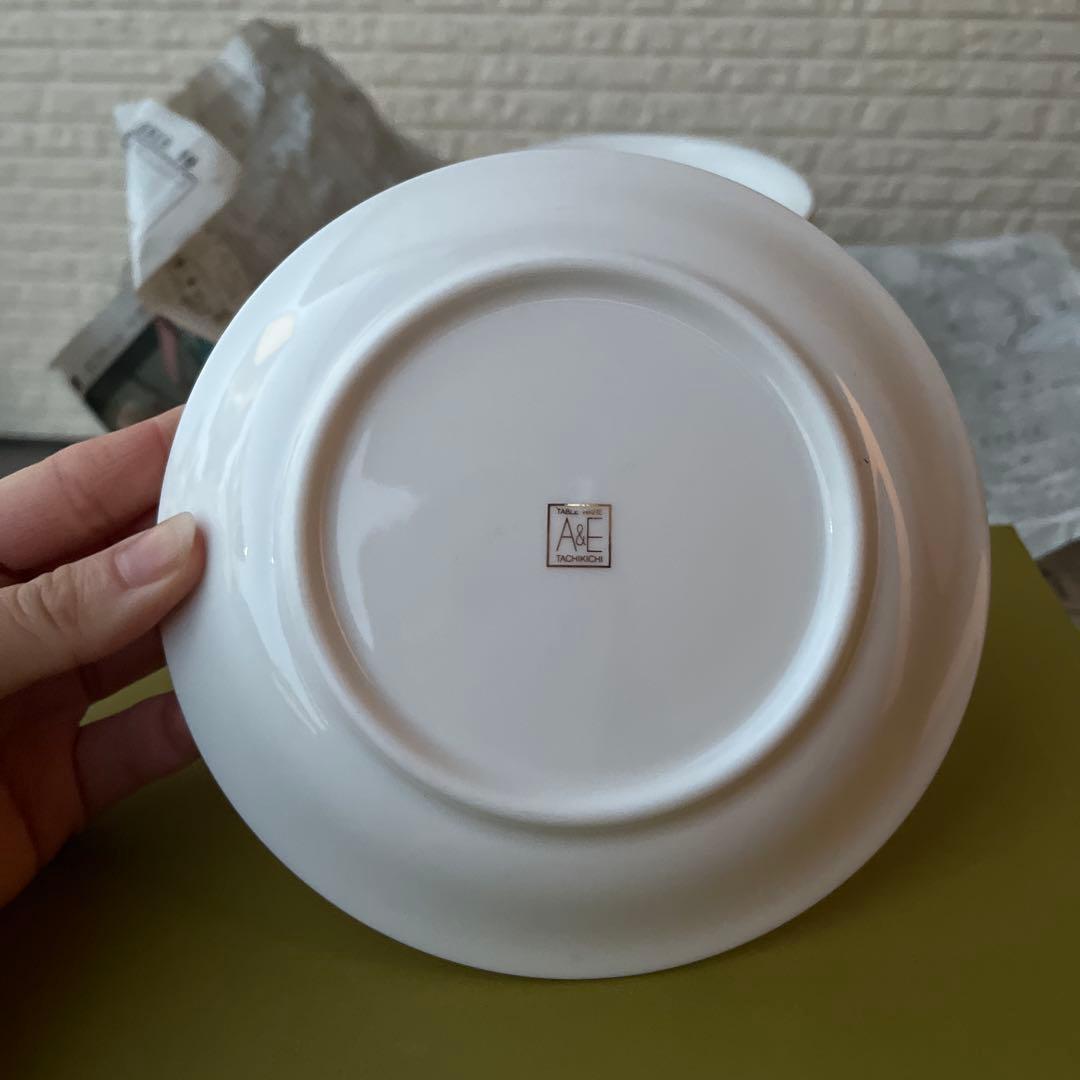 【新品未使用】たち吉 ホワイト金縁皿 15枚セット