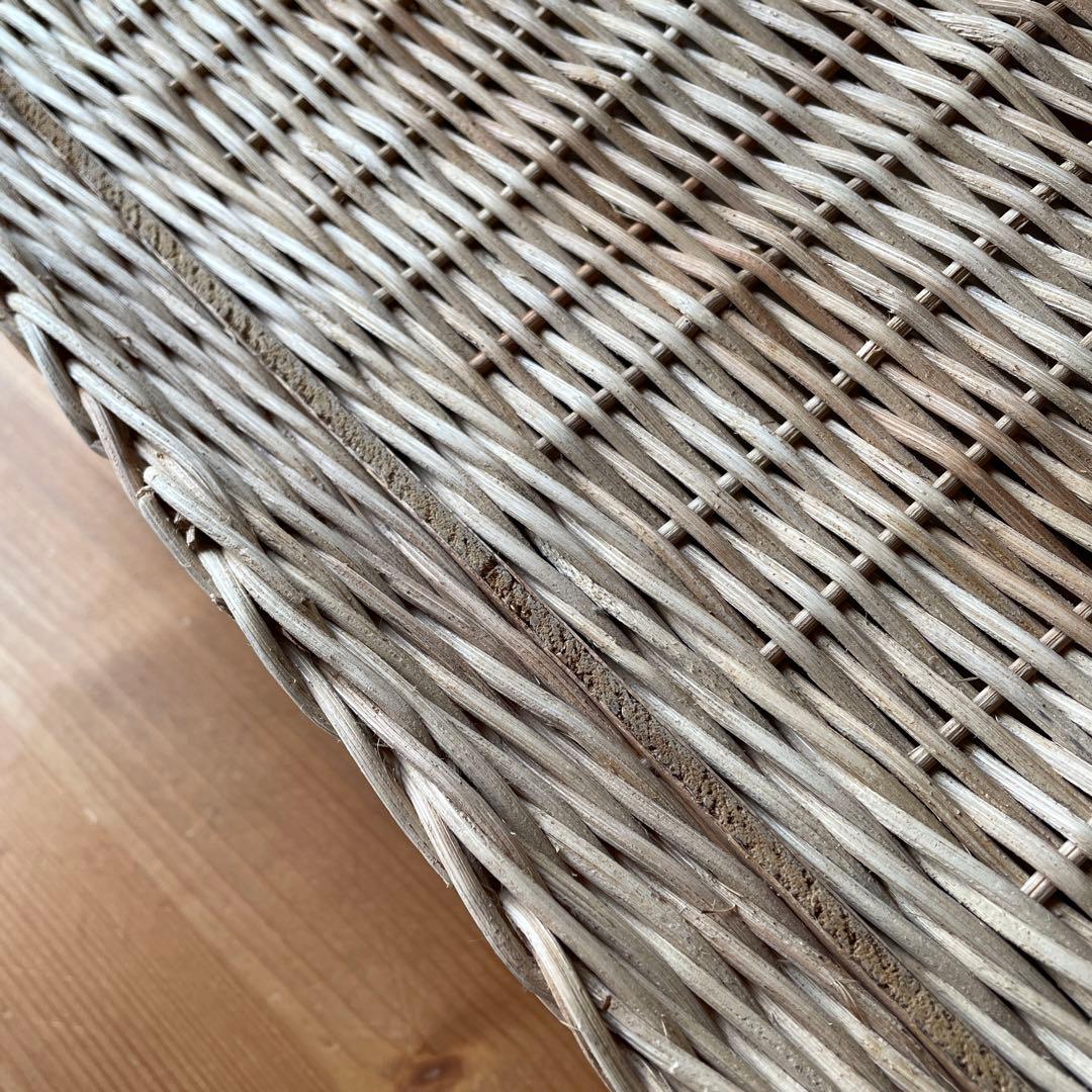 アンティーク風　持ち手付き　バスケット