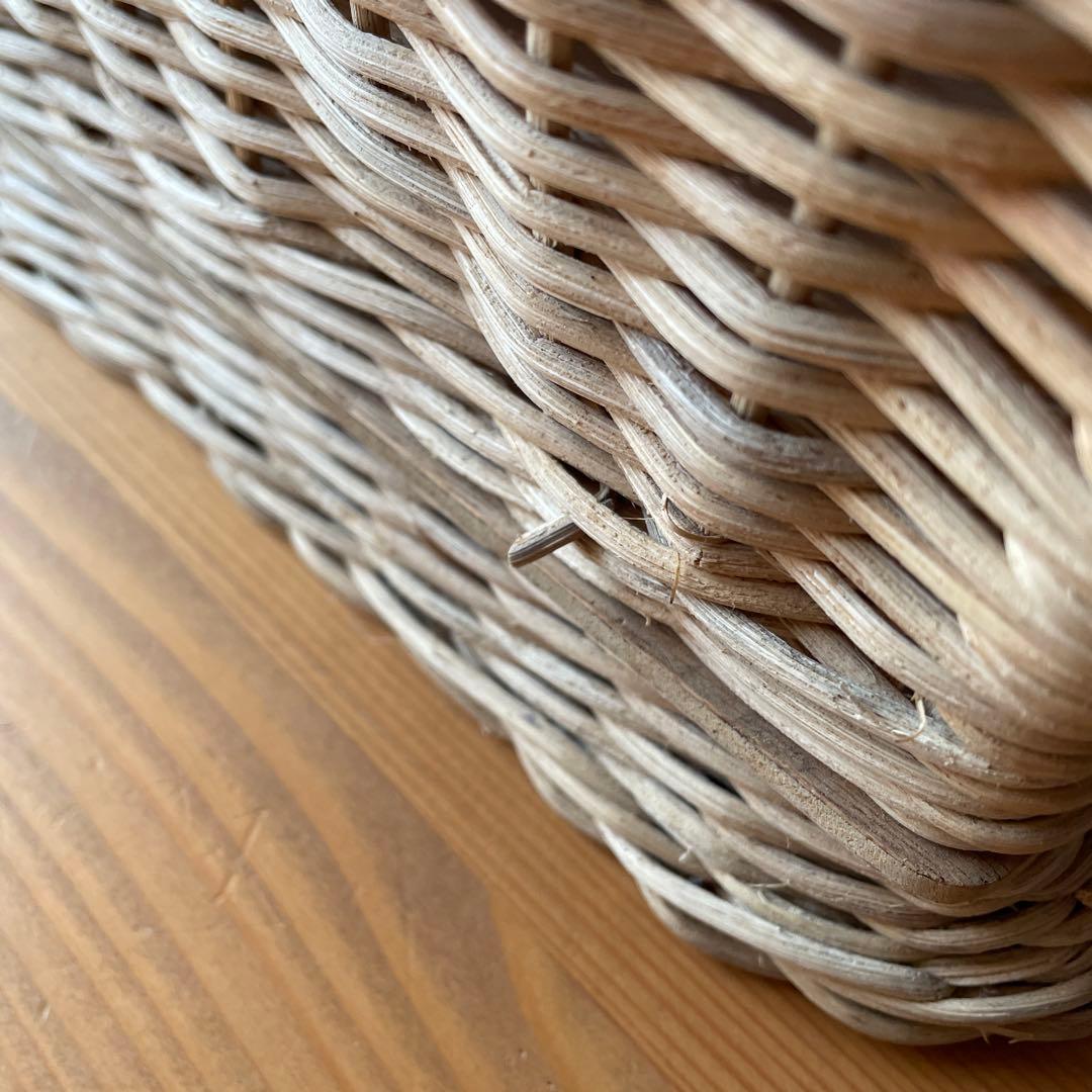 アンティーク風　持ち手付き　バスケット